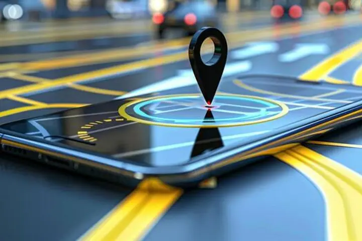Live vehicle location shown on a smartphone map